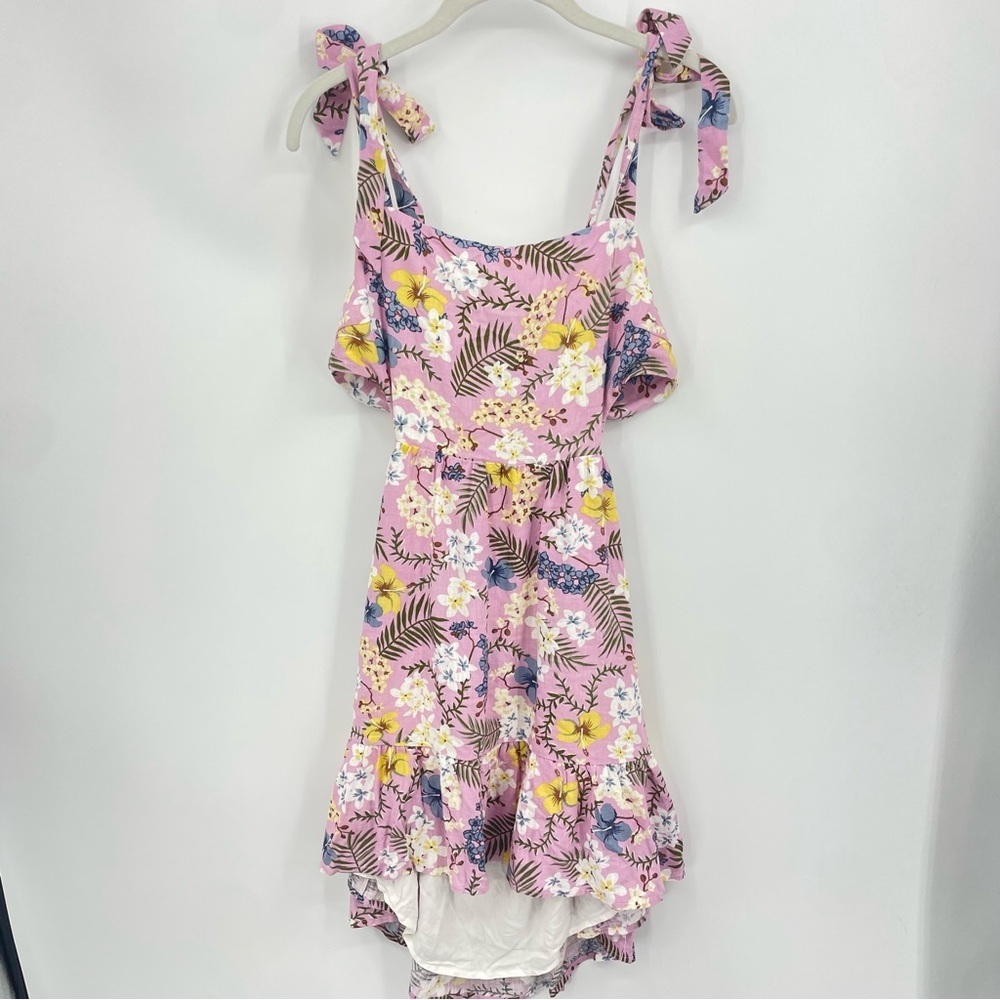 NWT Mink pink swim summer dress open tie back Sz L